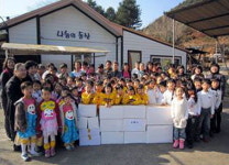 춘천 새봄유치원 나눔 동산 위문