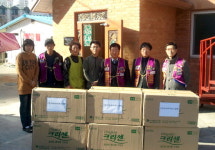 속초라이온스클럽 복지시설 위문