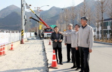 최승준 정선군수 하수관거사업 현장 점검