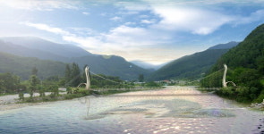 정선 아우라지 출렁다리 4월 착공