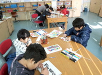 철원 묘장초교 미술 교실