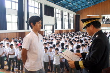 강릉소방서 응급환자 구조 학생 표창