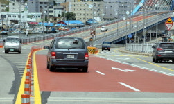 설악대교 아바이마을 이정표 못찾겠다