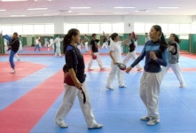 한국 태권도의 진면목 배우러 왔어요