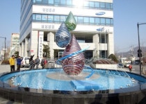 원주 남부시장 천사분수대 조성