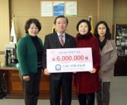 김옥화 일양레미콘 대표 양양군에 성금 전달