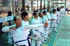 태백시장기 도내 남·여 궁도대회