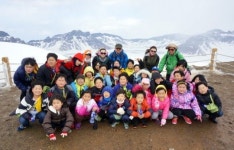 영월 녹전초 백두산 등정