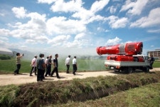 양양군농업기술센터 광역방제기 시연