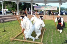 횡성회다지소리 보존회 공연 호응