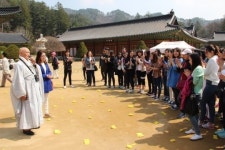 평창 겨울올림픽 서포터 월정사 견학