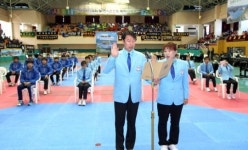 대학태권도연맹회장기 대회 개회