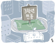 선배들이 전세내고…잔디는 죽고…학교운동장 운영‘골머리’