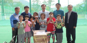 [횡성]공근골프동호회 공근초교에 공1000개 기증