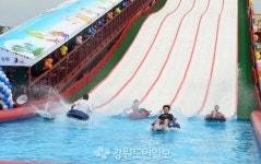 [춘천]꿈자람물정원 대형 물미끄럼틀 첫선