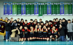[원주]상지여중 피구 잇단 전국 제패