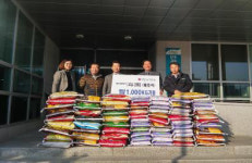 [원주]원주혁신도시 바다회명가 해원 쌀 기증