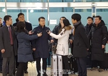 방북 남측 선발대 귀환