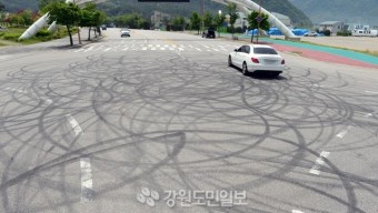 외지인 폭주족 난폭운전에 멍드는 도로