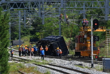 고한역 화물열차 탈선