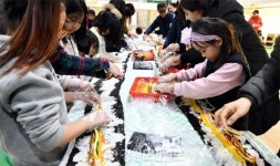 [속초]다문화가정 행사 대형 김밥만들기