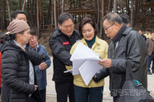 [고성]박영선 중소벤처기업부장관 고성 산불 피해지역 방문…복구 지원 약속