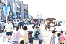 북적이는 안목 커피거리