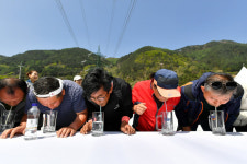 톡 쏘는 화암약수 정선 한 잔 원샷!