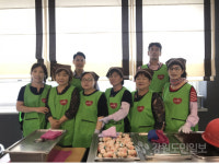 한국건협 남부노인복지관 배식봉사