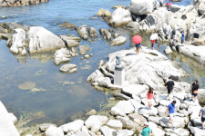 [강릉]“아들바위 공원 바다 악취·기름때 실망”