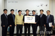 한국국토정보공사, 철원군에 500만원 상당 방역물품 전달