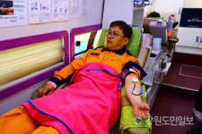 도소방본부 헌혈운동 참여