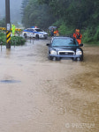 [태백]태백 하천 범람 우려 높아…지역 곳곳 도로통제