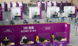 한산한 코로나19 백신접종센터