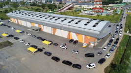 코로나 검사 기다리는 시민들