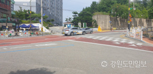 [삼척]가장 혼잡한 교차로 오명 삼척 정라초교 주변도로 개선사업 추진
