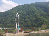 [화천]화천군 북한강 인도교 이르면 9월 완공