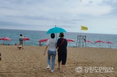 [강릉]강릉 안목·송정해변 양심양산 대여소 운영 호응