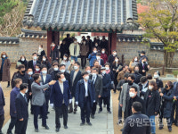 강릉 오죽헌 방문한 윤석열 후보