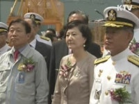 국내기술 첫 수상 구조함 통영함 진수
