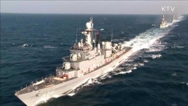 새해 첫 해상기동훈련…적 도발하면 수장 시킨다