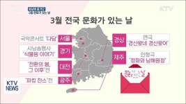봄날에 즐겨요…3월 문화가 있는 날
