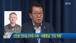 신인호 안보실 2차장 사퇴···대통령실 건강 악화