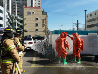 부산 중부소방서, 도심 속 화학구조훈련 실시