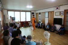 충남 소방본부, 폭염으로부터 노인 건강 지키기