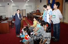 강북구의회, 삼양초등학교 학생 견학