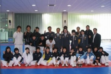 충북 태권도선수단 격려