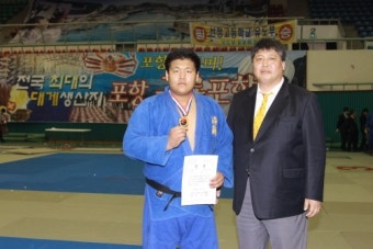 청주 청석고 조구함군 亞 청소년 유도 '금메달'