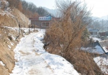 경로당 가는길 아슬아슬