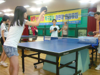 수곡1동, 여름방학 맞아 어린이 탁구 교실 운영